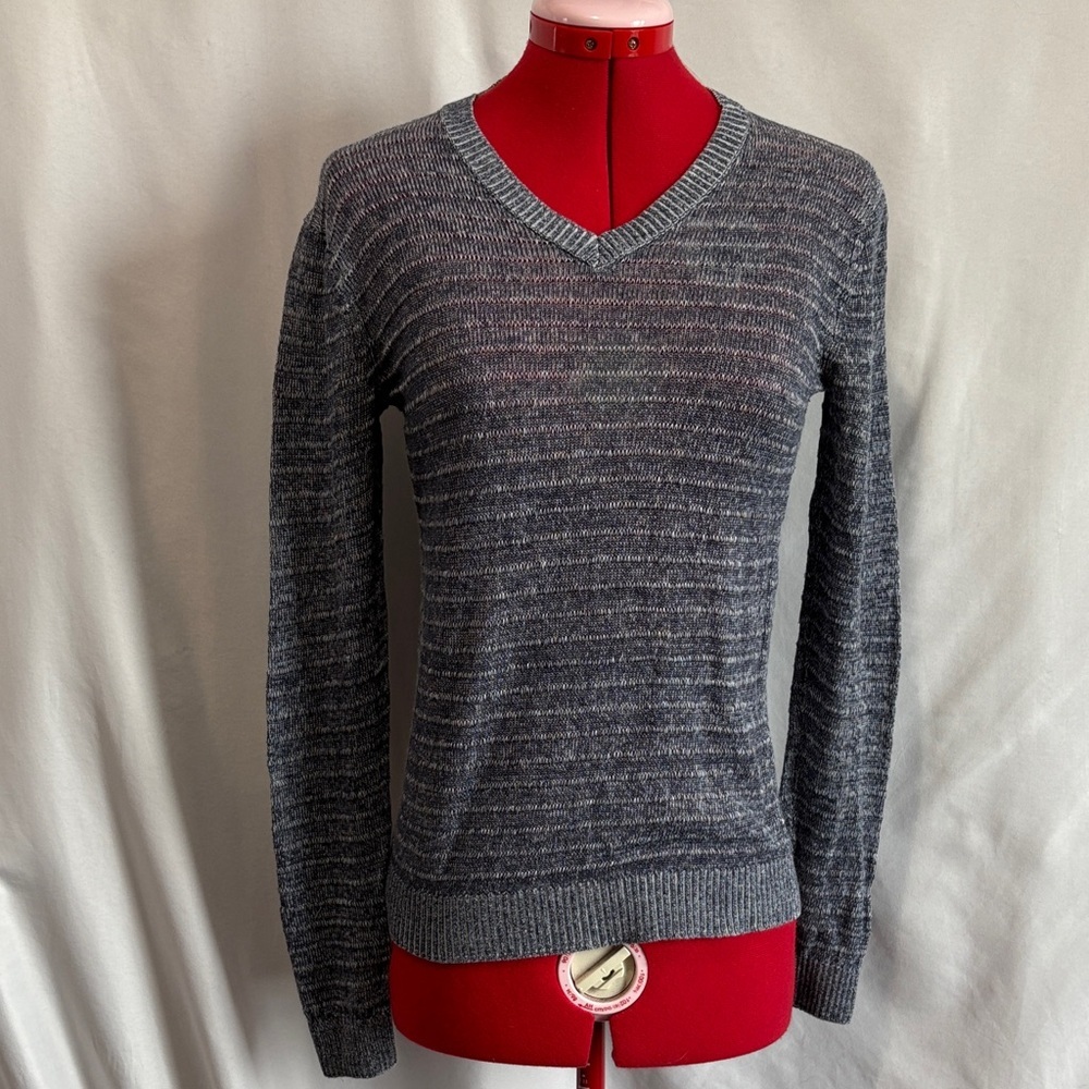 Armani Exchange Charcoal V Neck Sweater XS285